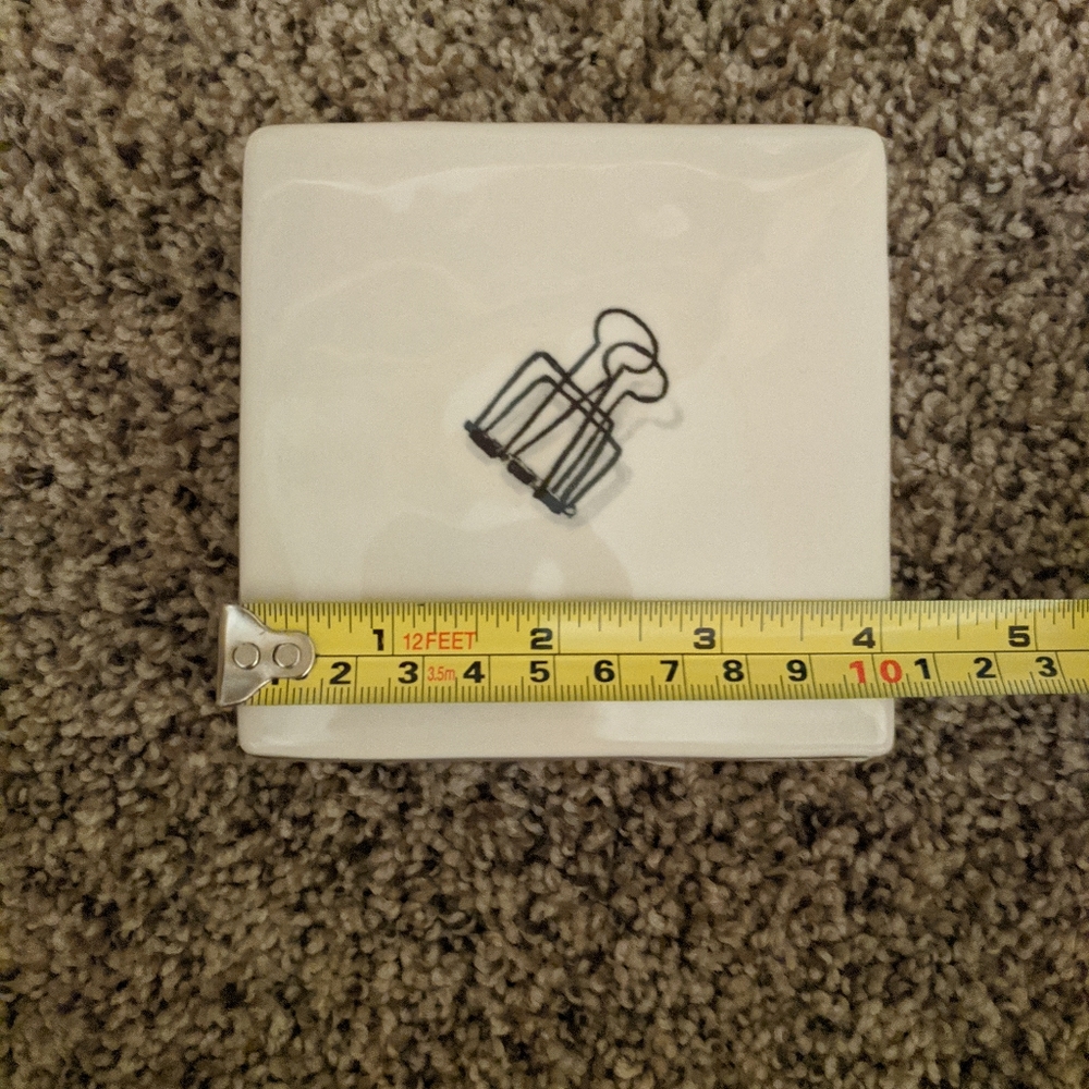 RARE Rae Dunn Paperclip Paperweight/desk decor